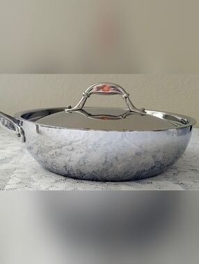 Ruffoni RFN 5-Ply X-Core Stainless Steel Chef Pan 3.5QT w/ Lid Made in Italy